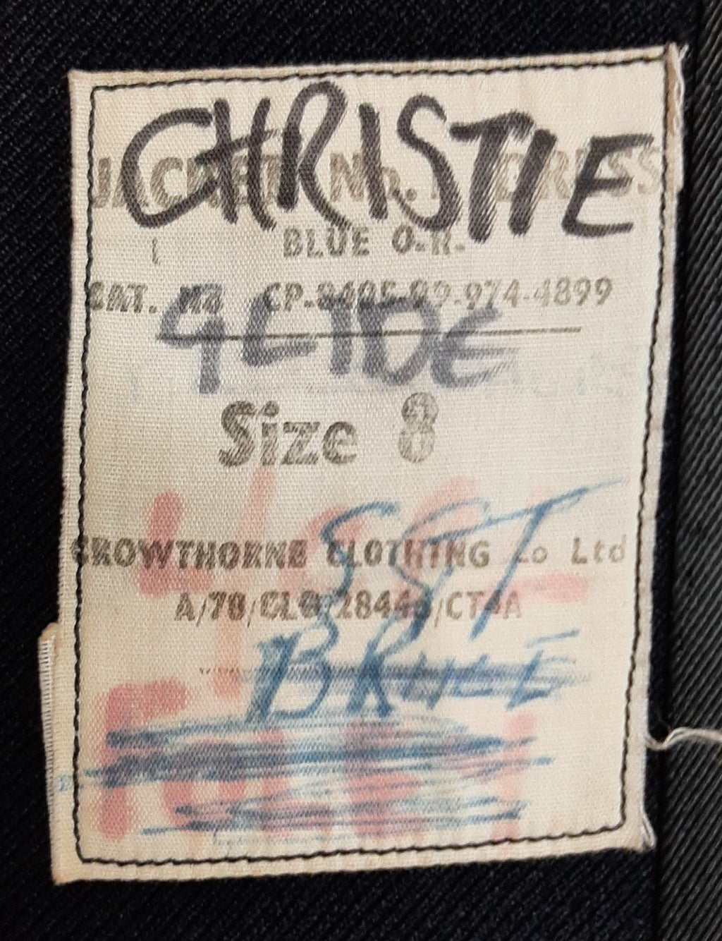 S GDS Jacket Vintage No1 Blues Dress Coat Has Buttons but No Badges