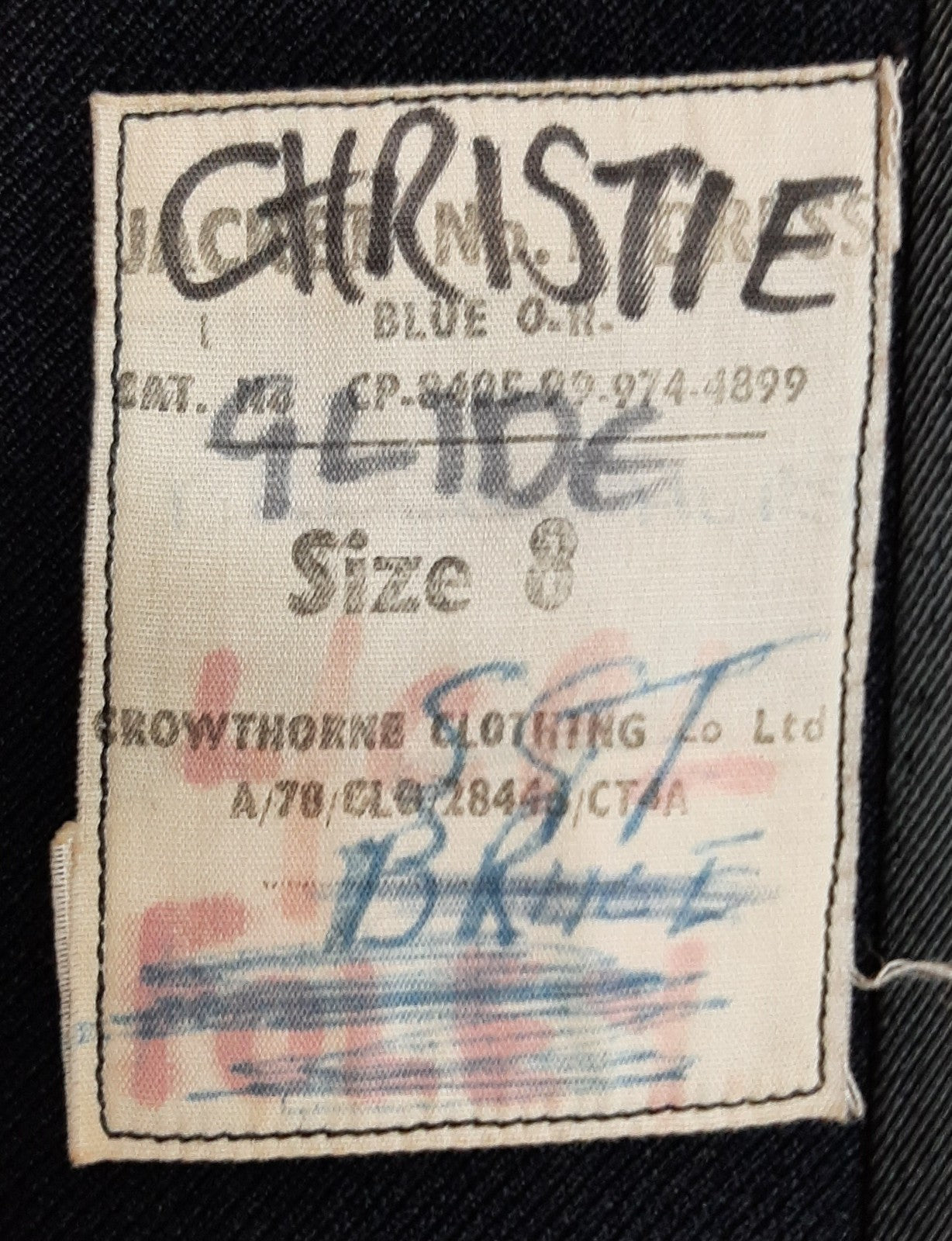 S GDS Jacket Vintage No1 Blues Dress Coat Has Buttons but No Badges