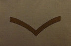 Rank Badges Army Green / Desert OD / DS Subdued Assorted Ranks 1 Pair New