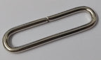 Belt Loops 1" Chrome Coloured Metal Loop Over Stay For Straps & Belting UK Made
