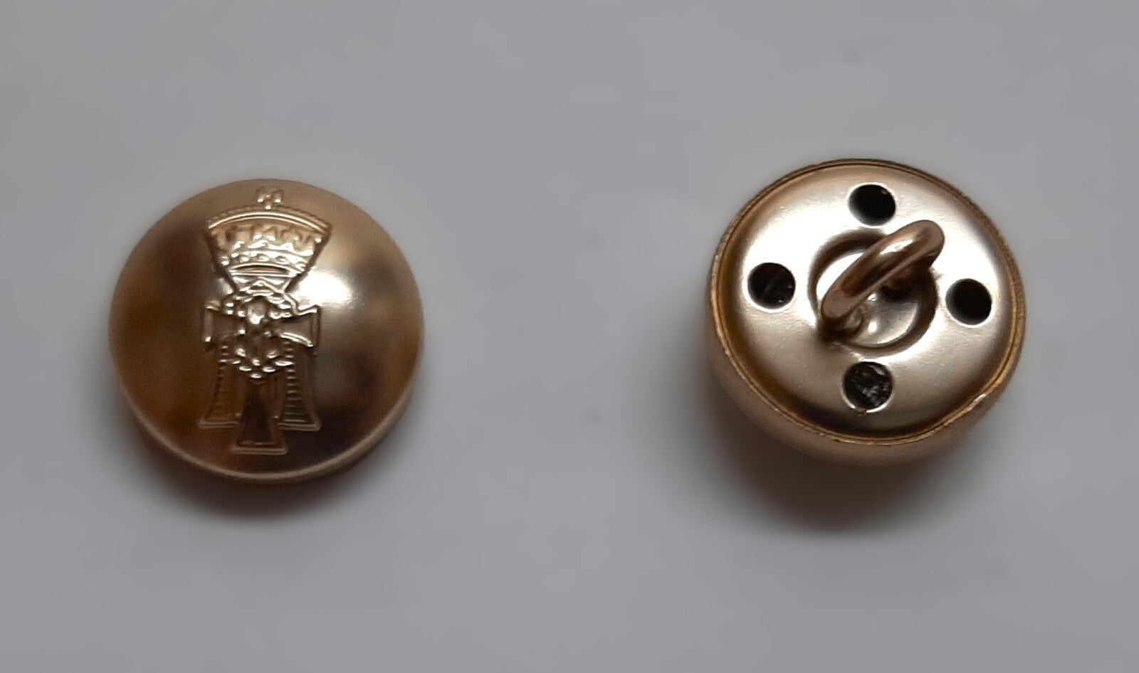 Yorkshire Regimental Buttons X2 Small Size 22L Dress British Army Insignia