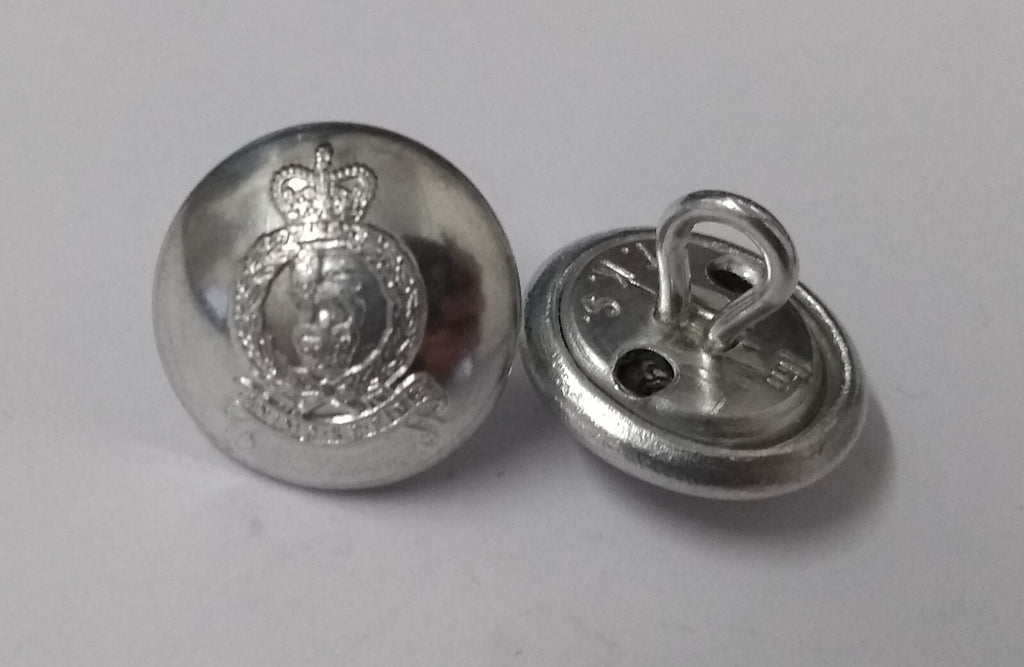 AGC Buttons Adjutant General's Corp Service Dress Silver Subdued No1 / No2 Issue
