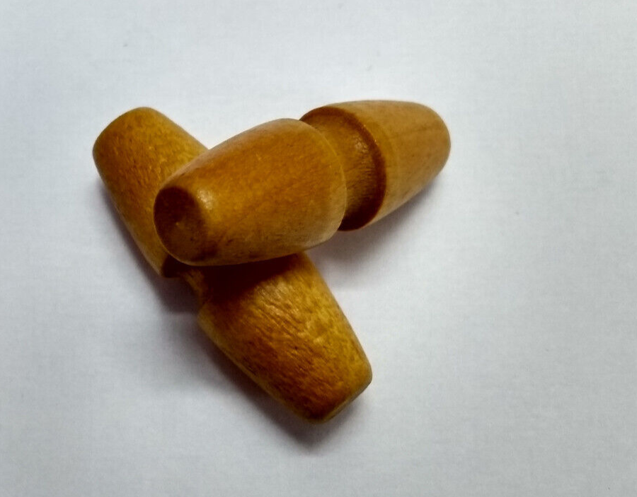 Wooden Replacement Toggles 2 Pairs Sleeping Bag Clothing Crafts Sewing Rucksack