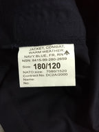 Royal Navy Warm Weather Fire Resistant Blue AWD & No4 Working Jacket 180/120cm