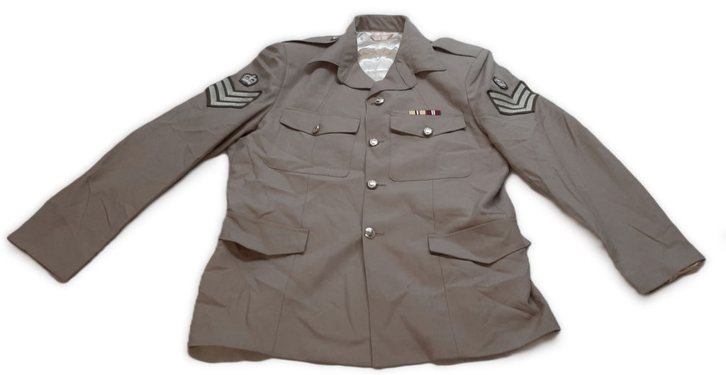 Army Jacket Lightweight British Insignia Buttons and Staff Sergeant Insignia