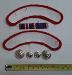 Coldstream Guards No2 Shoulder Badges, Medal Bar and Spare Buttons British Army