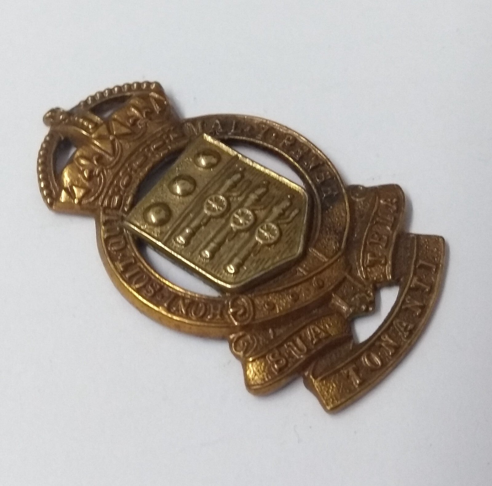 Vintage Kings Crown R A O C Royal Army Ordinance Corps Metal Insignia Badge