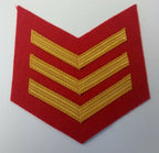 Mess Dress Gold 3 Bar Chevrons Scarlet