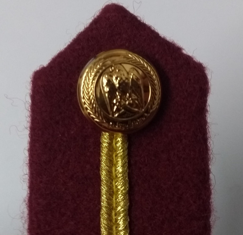 Arab Emirates Gorgets Collar Tabs Gold Braid Detail Senior Officers UAE Buttons