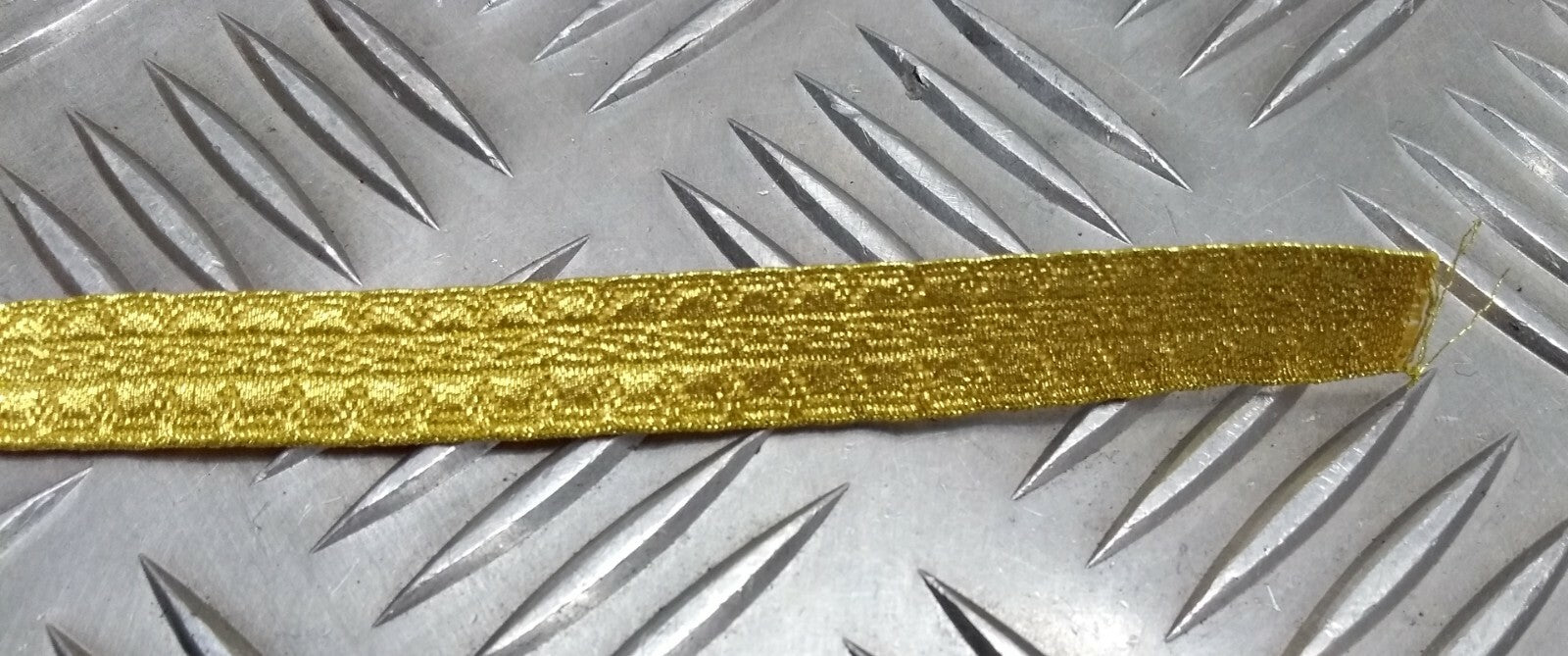 Genuine British Made Issue 1/2" Gold Mylar Rank Lace Braided Tape RC8