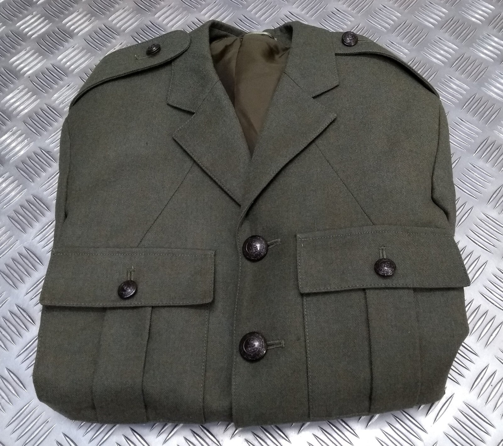 British Army RM Royal Marines No5 Jacket Lovat Green with Buttons Unfinished