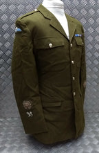British Army No2 REME Regiment Dress Jacket Fully Buttoned With Insignia Patches