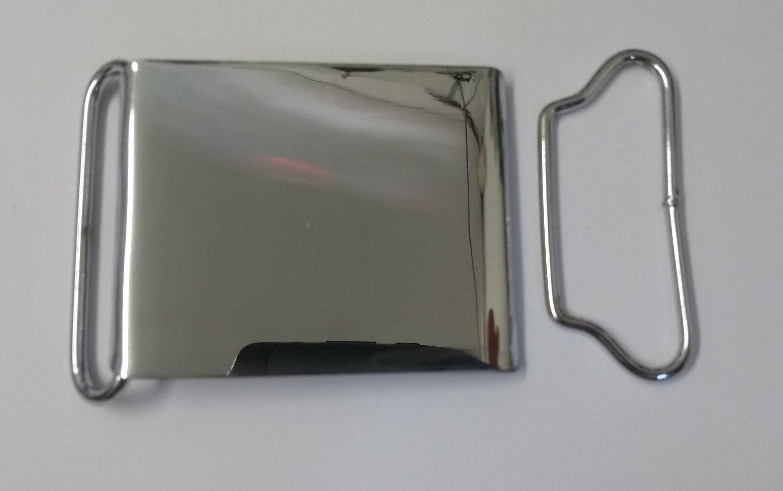 Genuine Issue Plain Chrome Plate Ceremonial Parade Belt Buckle