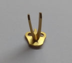 Signals Officer Crown For Hat / Cap Badges Gilt Plated With Double Prong Fixing