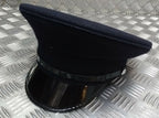 Dress Hat with E II R Buttons & Chinstrap Navy Blue Parade Peak Cap