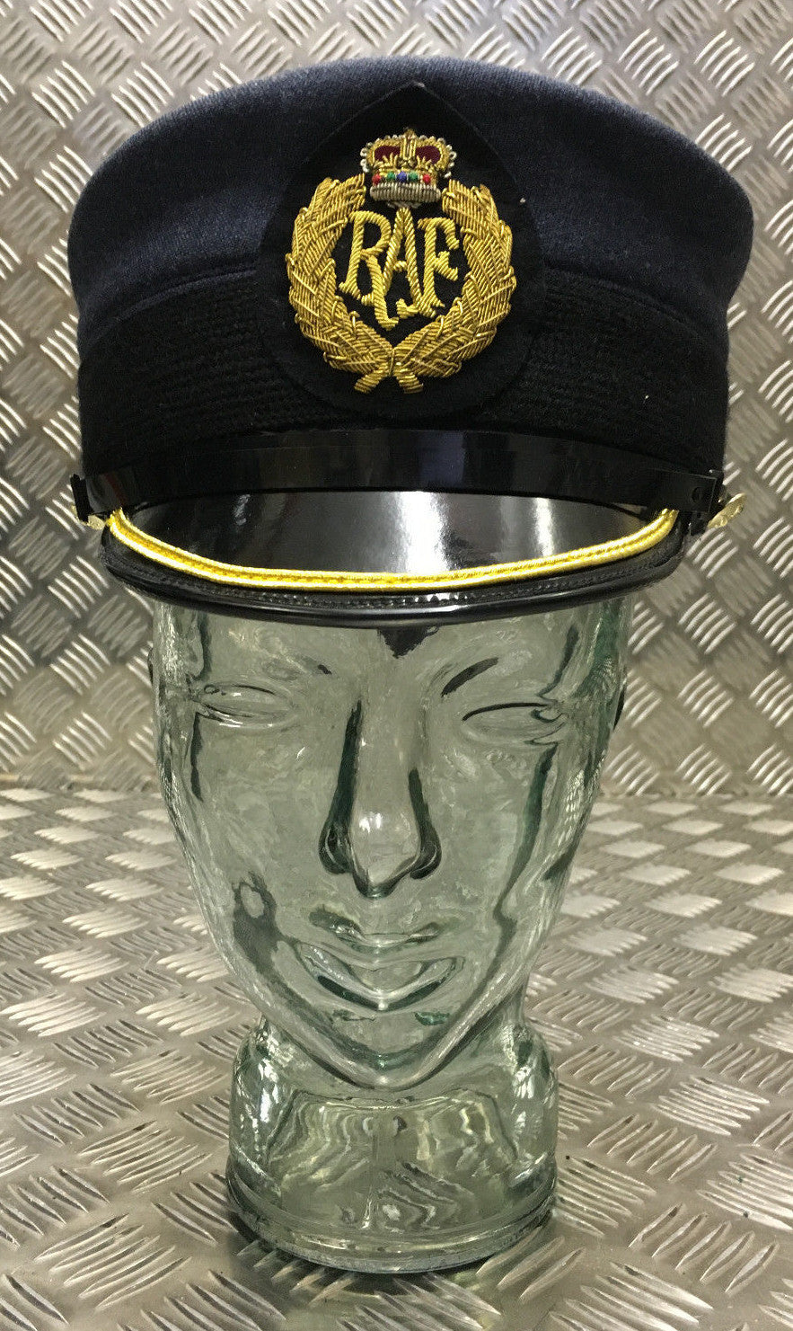 Band Hat RAF Royal Air Force Blue Grey Colour Womans Bands Cap With Badge Assorted Size's