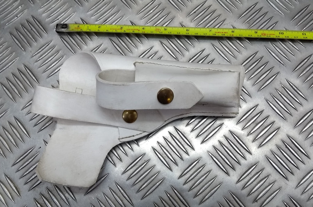 Parade Holster White Ceremonial Issue With Ammo Pocket Made in England
