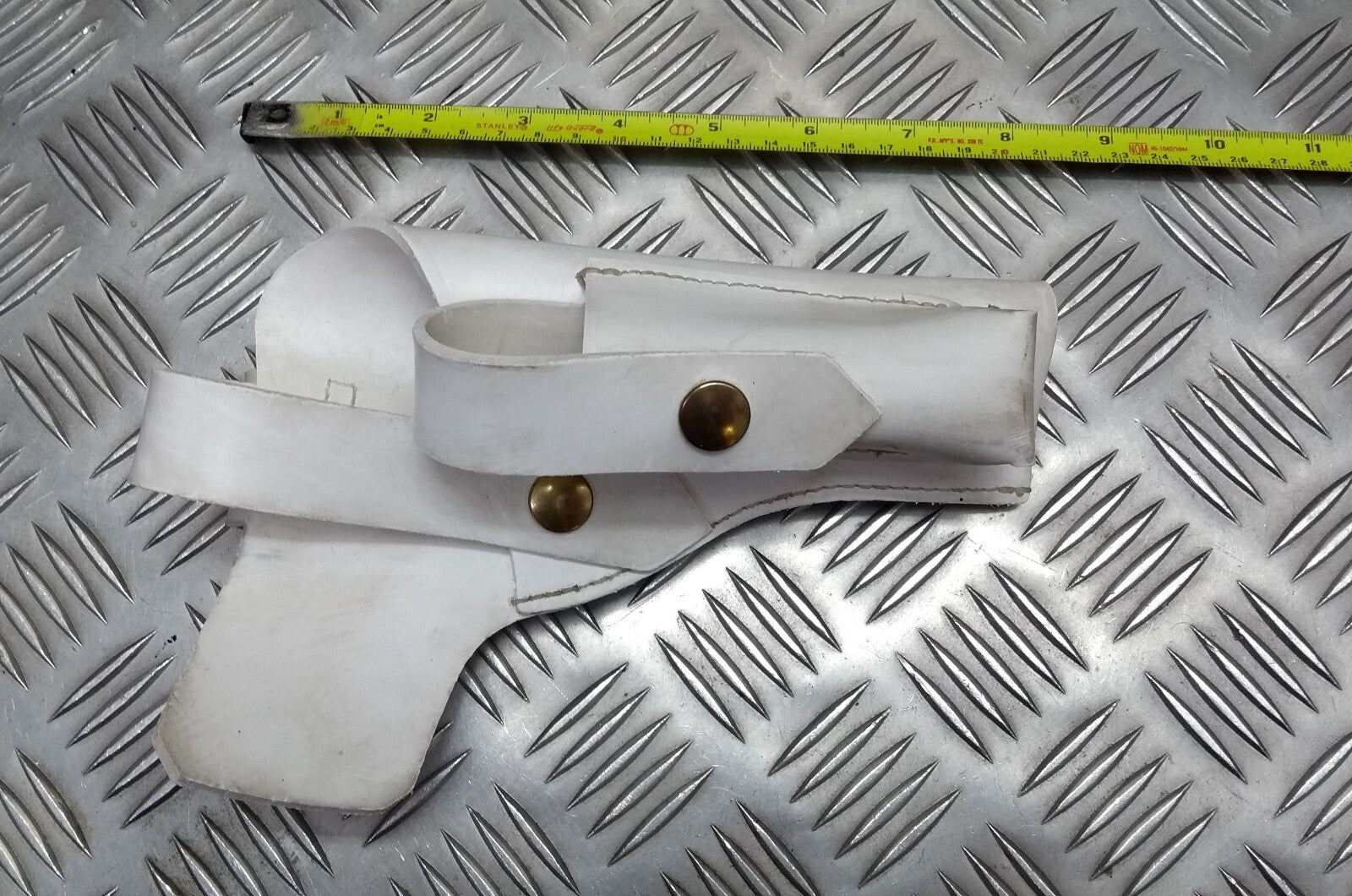 Parade Holster White Ceremonial Issue With Ammo Pocket Made in England