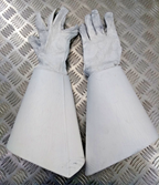 British Army Household Cavalry White Leather Gauntlet Parade Gloves Size 9