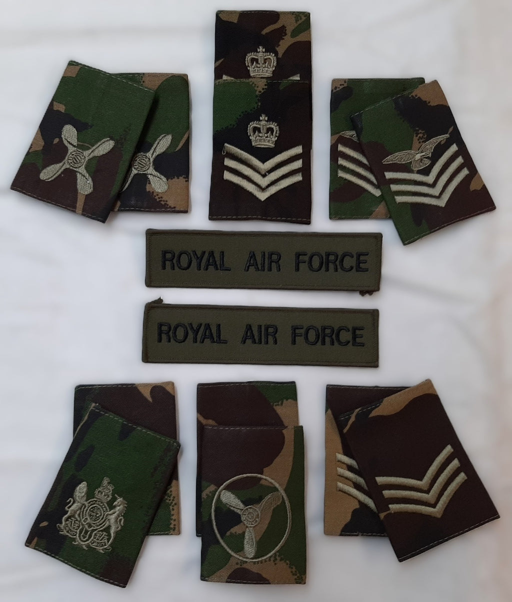British Army Insignia Slides Chest Device DPM OD Old Pattern Assorted Ranks X14