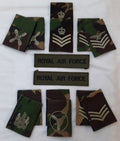 British Army Insignia Slides Chest Device DPM OD Old Pattern Assorted Ranks X14