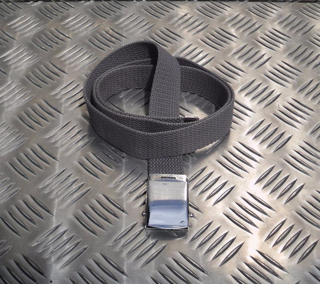 Style 1¼ Roll buckle Canvas Web Belt Silver or Brass buckle All Colours