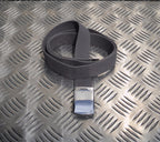 Style 1¼ Roll buckle Canvas Web Belt Silver or Brass buckle All Colours