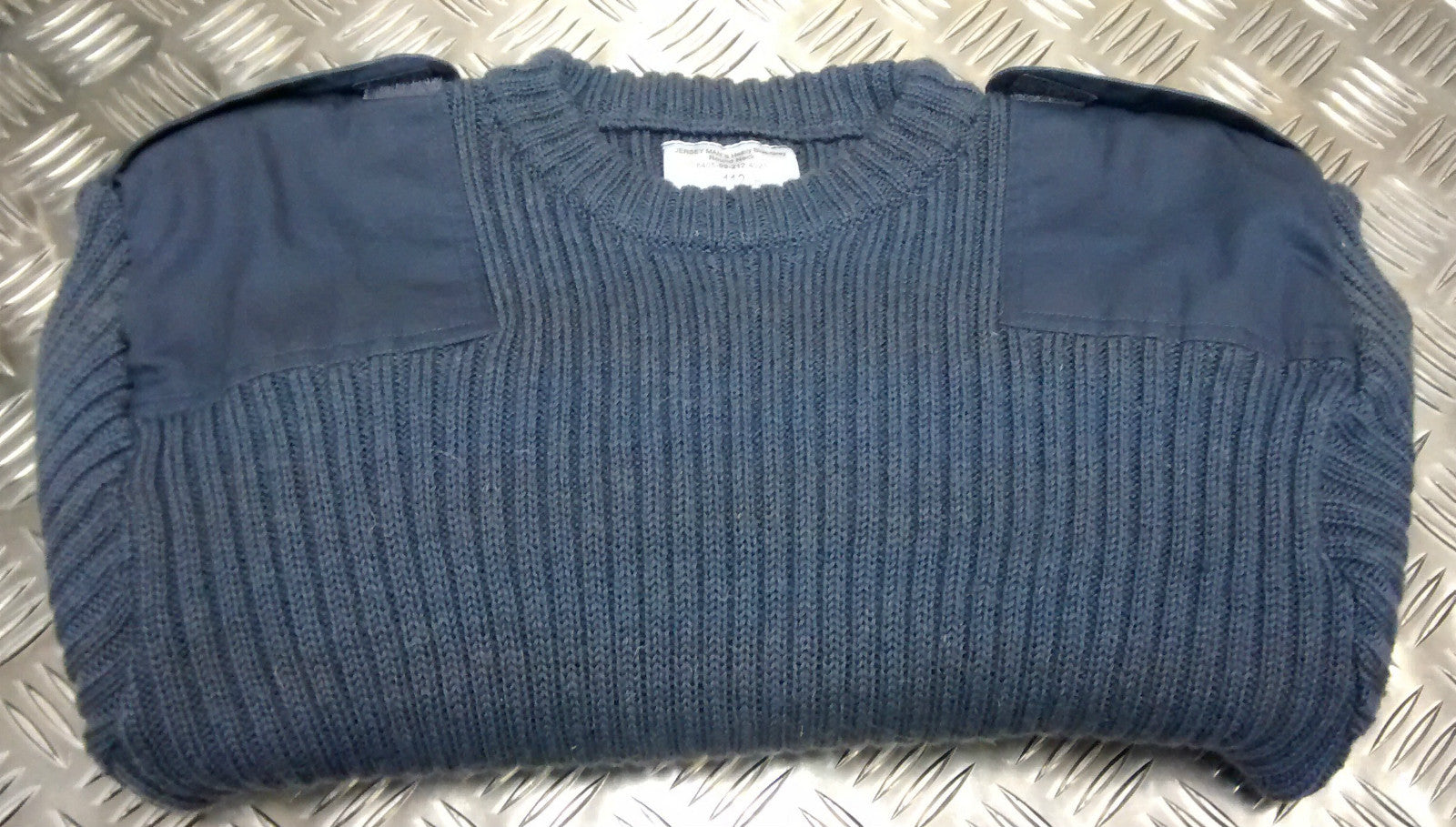 Commando Jumper Wool Mix Jumper Crew Neck Pullover RAF Royal Air Force Blue Grey