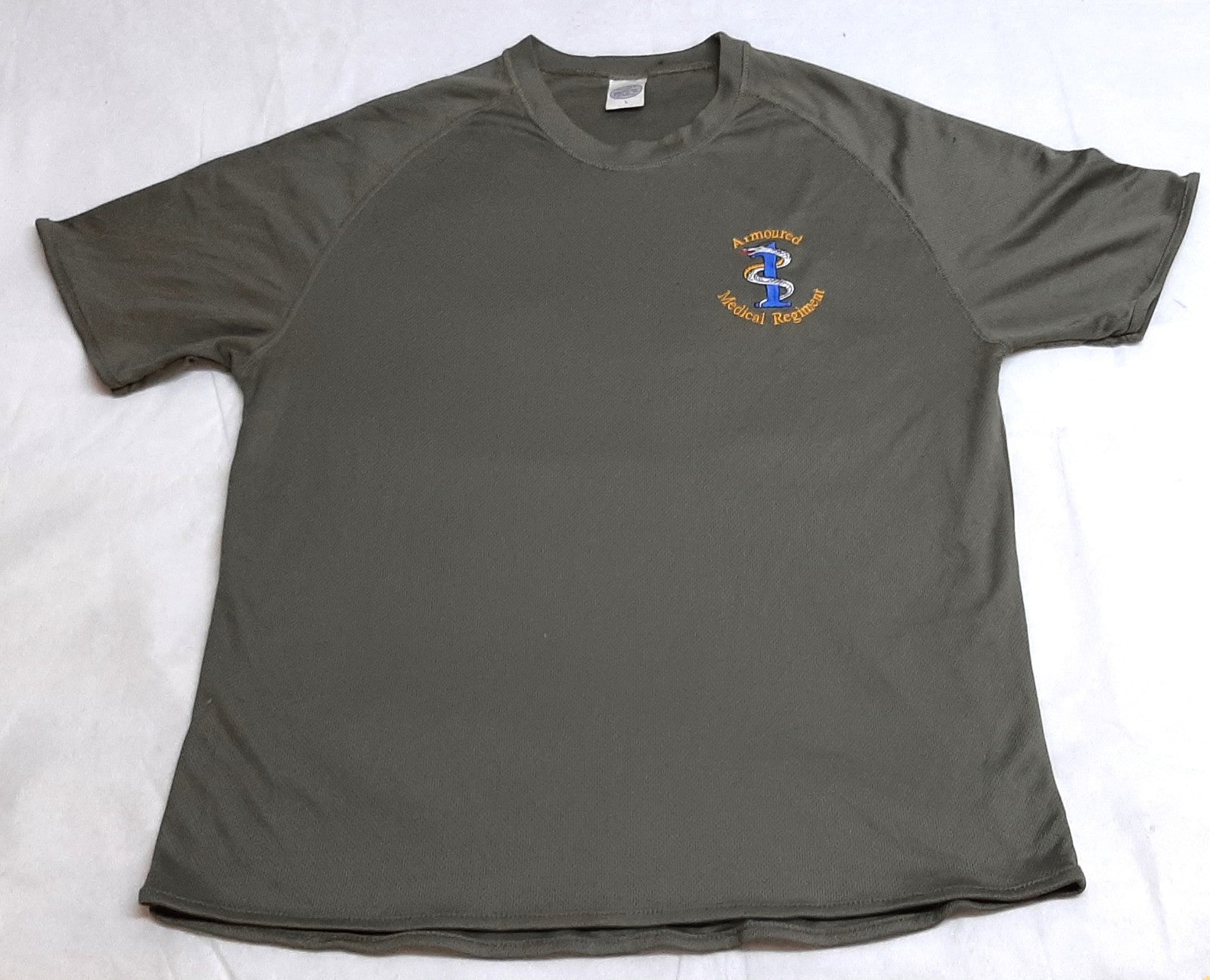 1 Armoured Medical Regiment Insignia Wicking Active T-shirt Size Large
