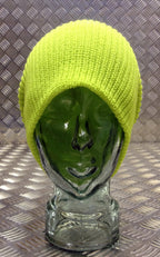 Yellow / Lime Green Knitted Beanie Hat / Watch Cap / Woolly Hat - One size - NEW