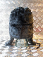 Soviet / USSR Black Cossack Hat w Ear Flaps. All Sizes - Brand NEW