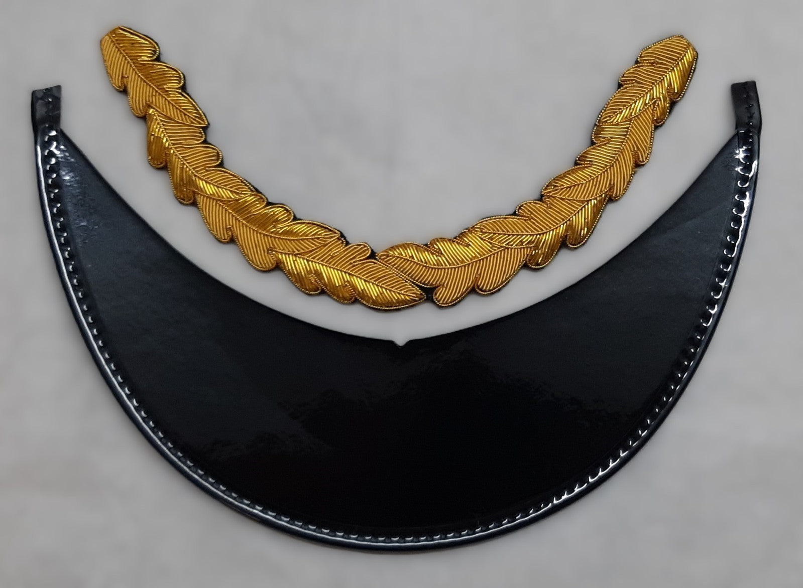 Staff Officer Peak British and Oak Leaf Gold Wire Sprig for Dress Hat