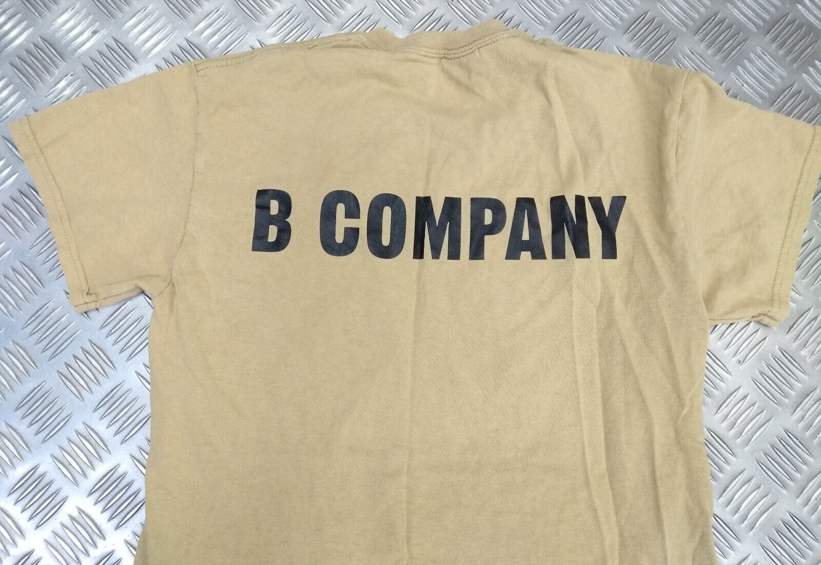 Gloucestershire ACF Barossa (B) Company Crew Neck Beige T-Shirt Size Small