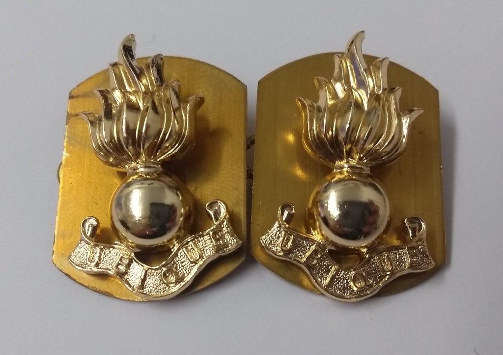 Royal Engineers RE Collar Dogs Split Pins & Back Plates