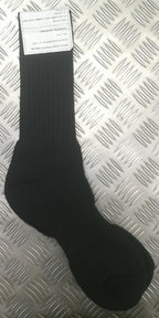 British Army Issue Thick Black General Combat Socks Poly Nylon - NEW