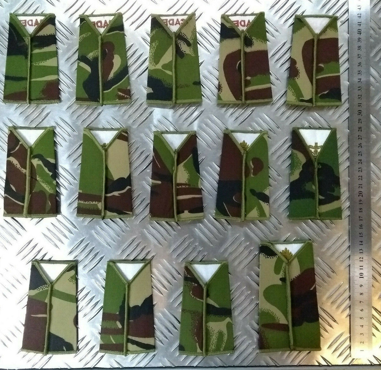 Army Rank Slide Hampshire & Isle of Wight IOW ACF Woodland DPM Camo