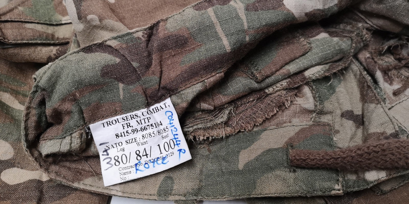 MTP Trousers FR British Multicam Camouflage Combat Uniform UK Forces Waist 84cm