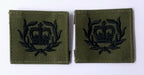 Genuine British Royal Marines CQMS QMSI Green Patch Olive Drab RM X2 ASPS276