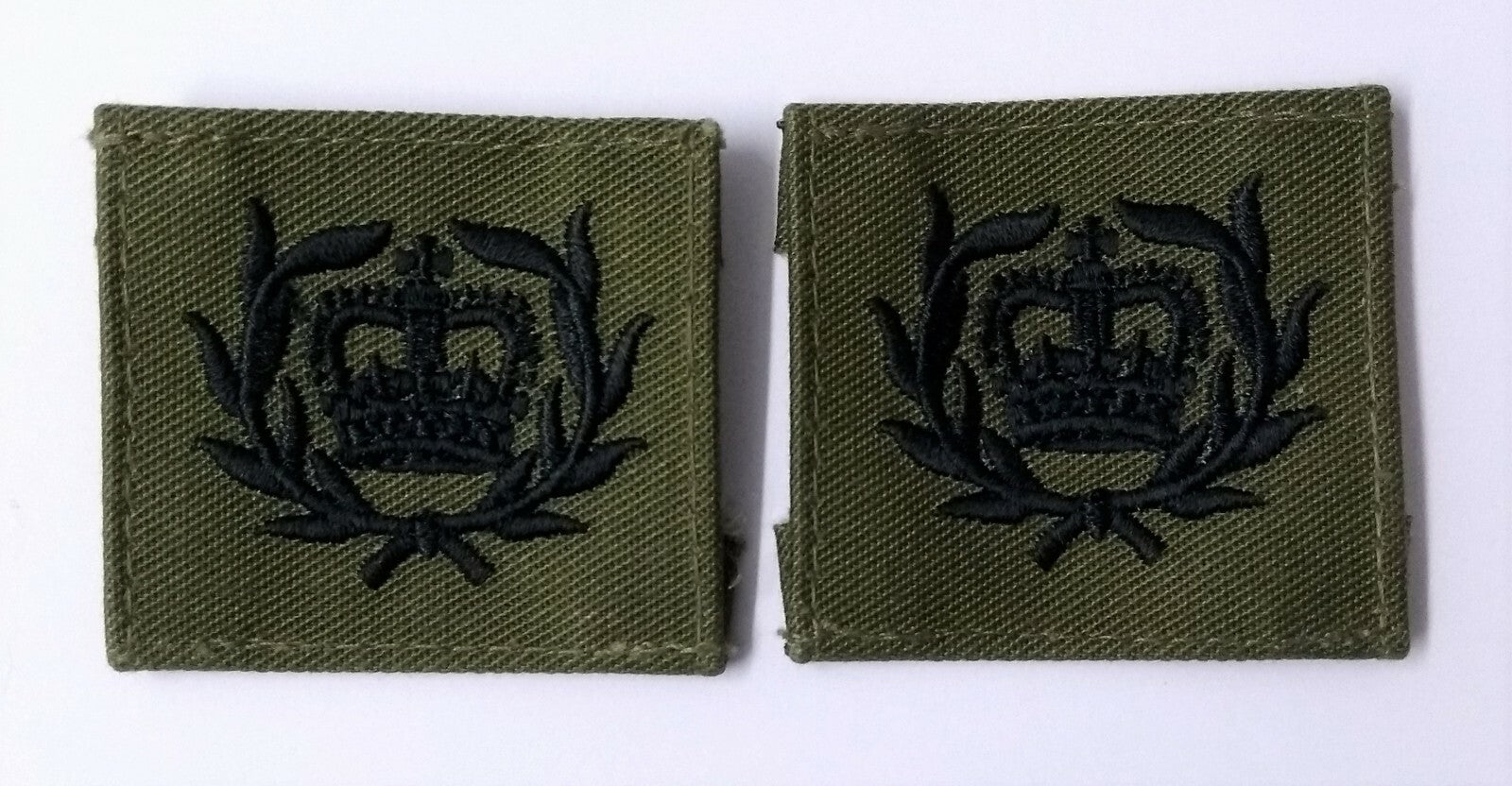 Genuine British Royal Marines CQMS QMSI Green Patch Olive Drab RM X2 ASPS276