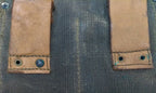 Genuine Vintage French Canvas Utility or Ammunitions Side Bag Carrier