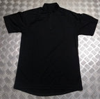Black Technical Delta Stealth Self Wicking Technical Activewear Top Short Sleeve