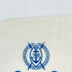 Vintage Naval Patch RN CPO Blue & White Printed Qualification Patch