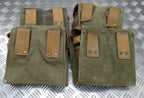 Genuine Vintage French Canvas Utility or Ammunitions Side Bag Carrier