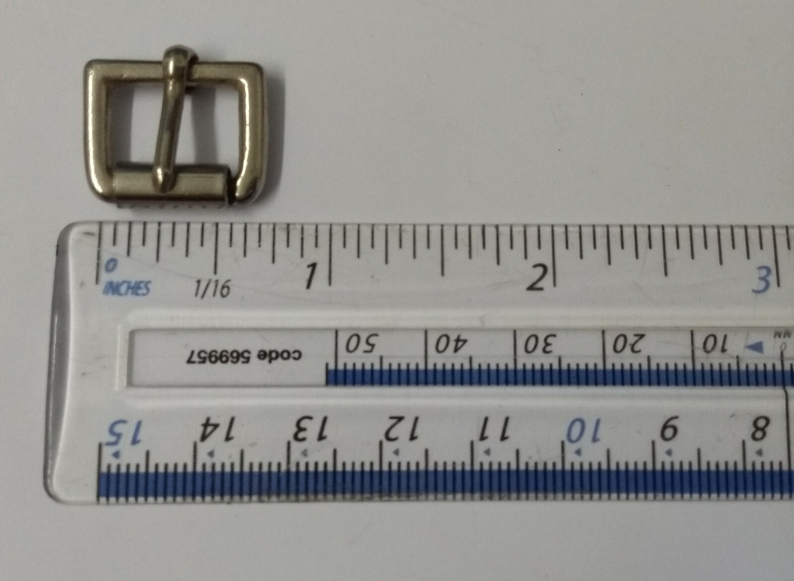 Vintage 1/2" Buckle Chrome Roll Type British Made in UK x 2 NEW