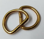 Genuine British Issue 17mm Brass Small Standard D Rings X4 Pieces STD61