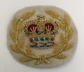 Lancers Regiments Badge Warrant Officer Class 2 WO2 Queen's Crown Gold on White