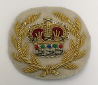 Lancers Regiments Badge Warrant Officer Class 2 WO2 Queen's Crown Gold on White