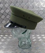 Standard Service Dress Uniform Parade Hat Green Chinstrap & Buttons Size 56cm