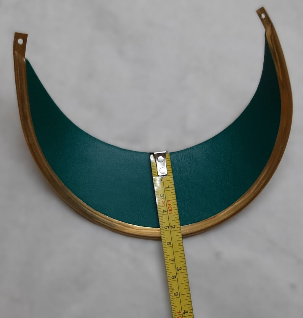 British Army Guards No1 Dress Hat Peak / Visor Patent with Brass Edging NOS