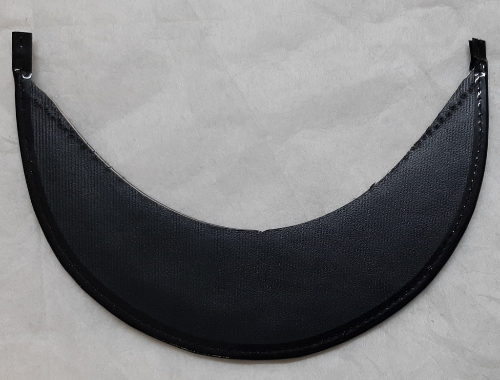 Officers Oakleaf Sprig Gold Wire 1 Row On Black PVC Visor Peak Ex Sample